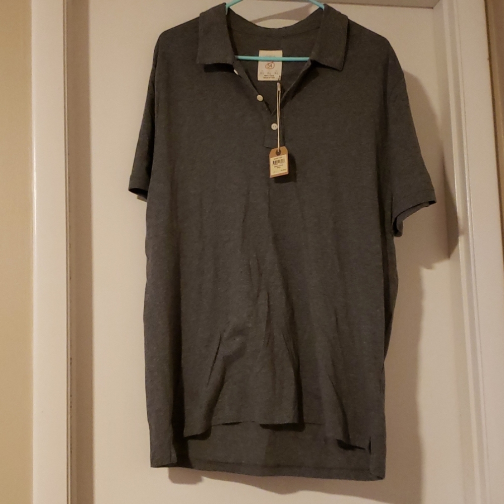 Gray polo shirt